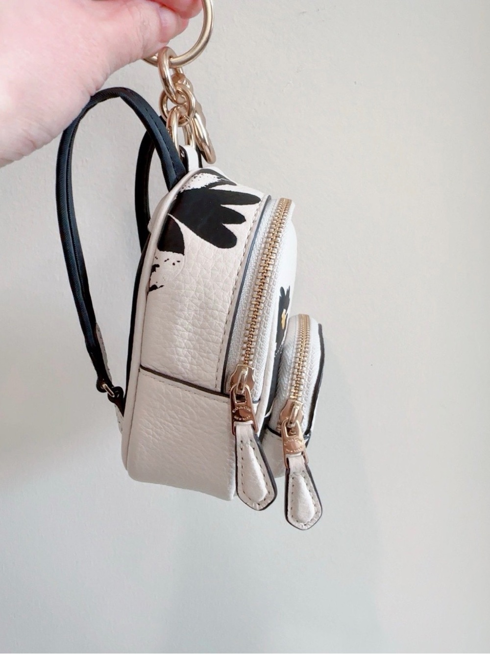 NWT COACH Mini Backpack Coin Case Bag Charm Floral Print CZ605 - Picture 7 of 8